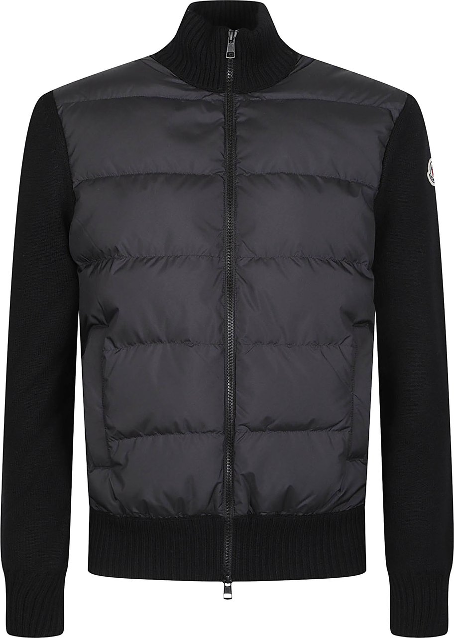Moncler Tricot Cardigan Black Zwart