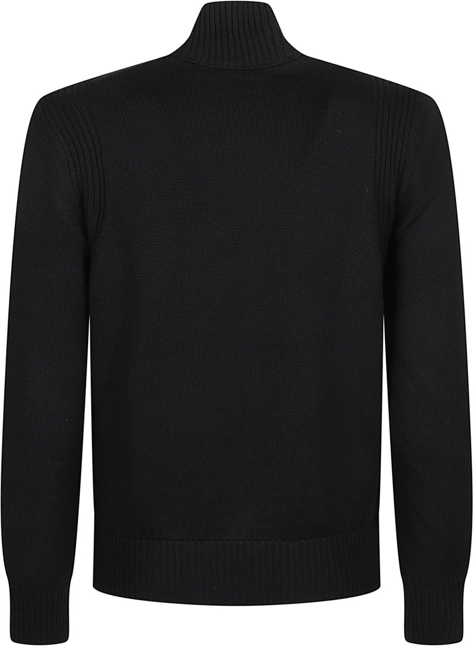 Moncler Tricot Cardigan Black Zwart