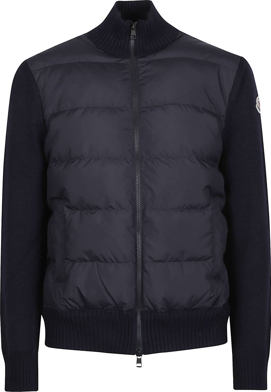 Moncler Tricot Cardigan Blue Blauw