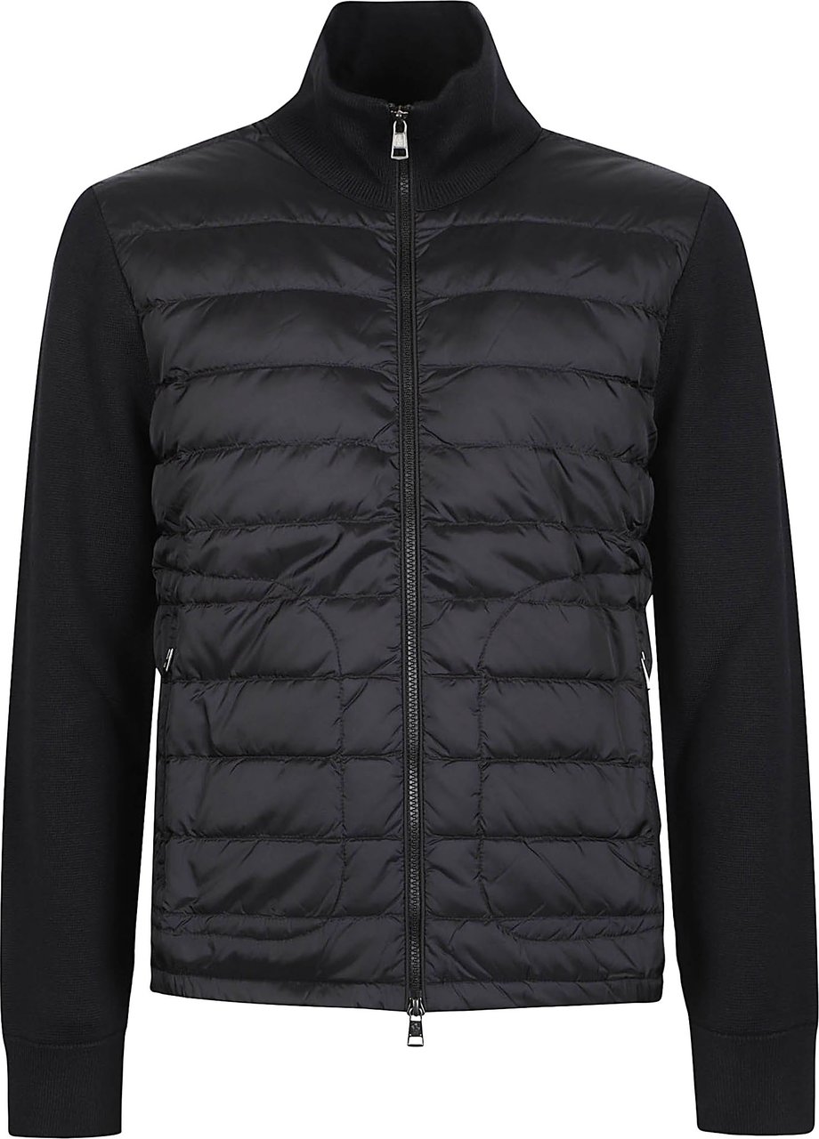Moncler Tricot Cardigan Black Zwart