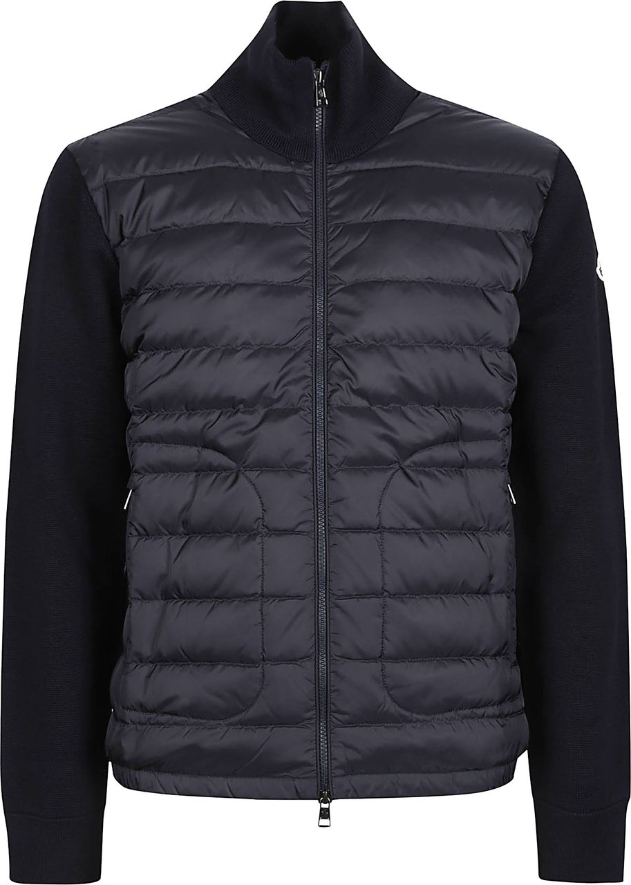 Moncler Tricot Cardigan Blue Blauw