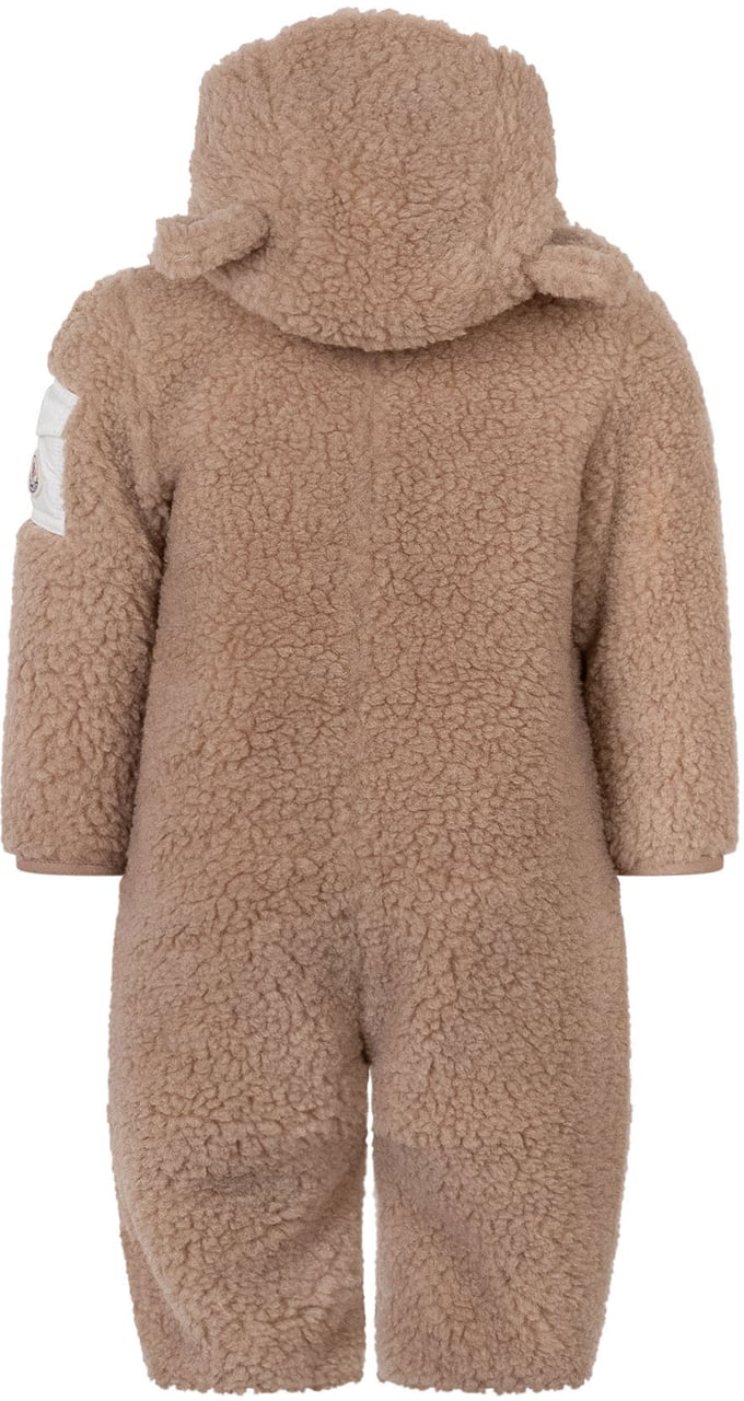 Moncler Tutina con Cappuccio e Orecchie Beige