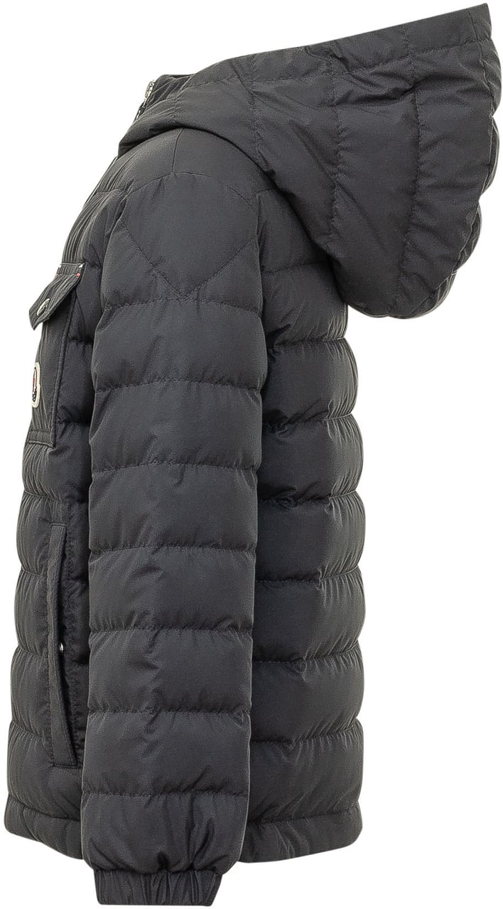 Moncler Quillon Giacca Trapuntata con Cappuccio Donkergrijs