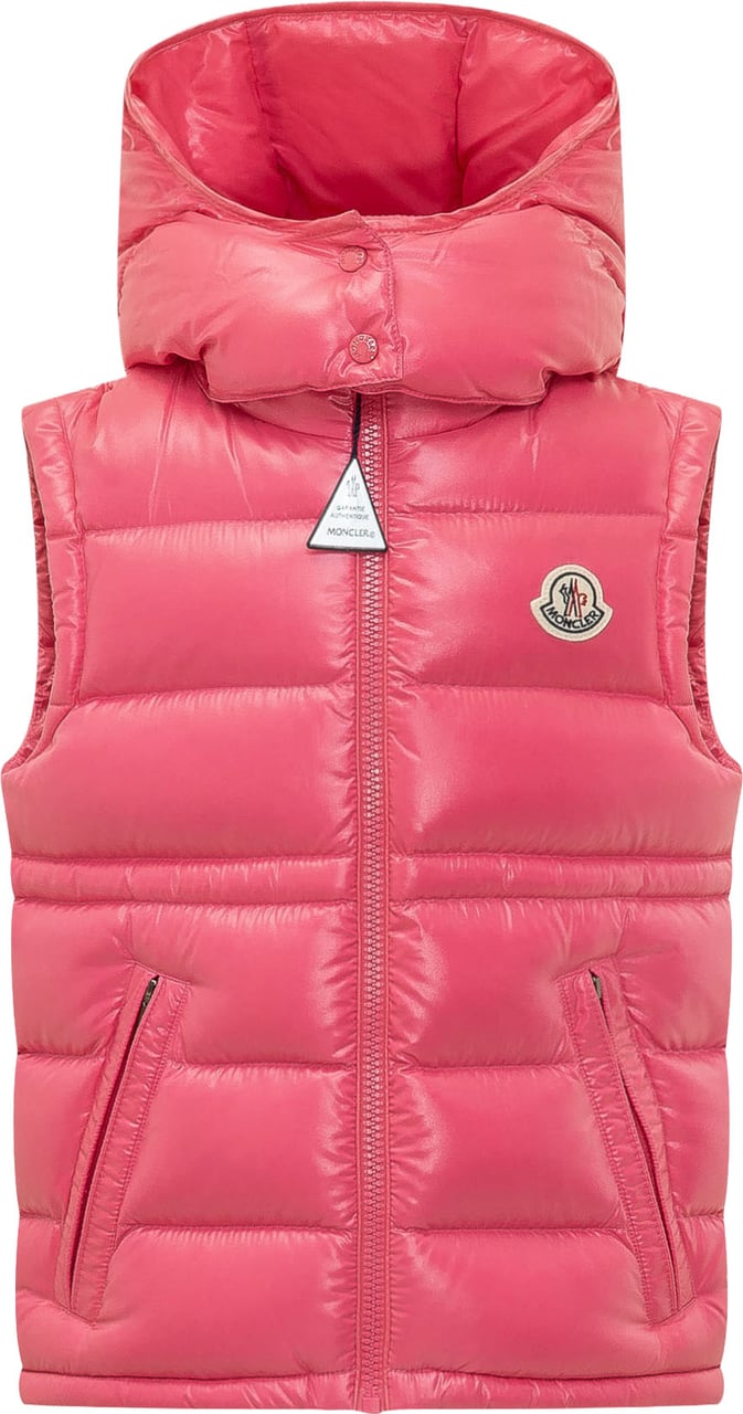 Moncler Ania Gilet Trapuntato con Cappuccio Roze