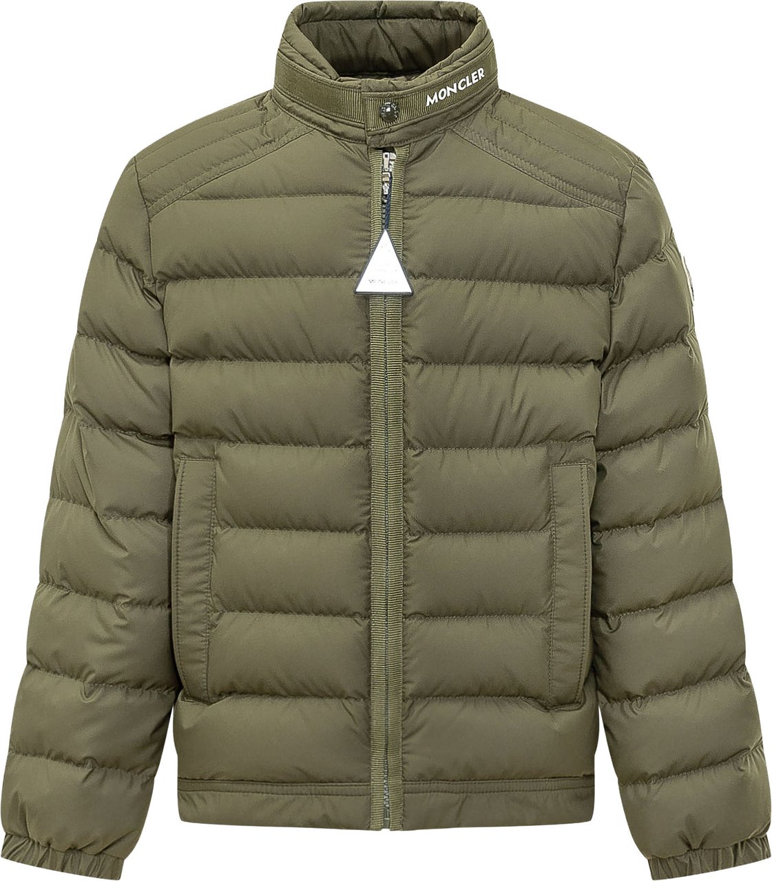 Moncler Soren Biker Giacca Trapuntata Donkergroen