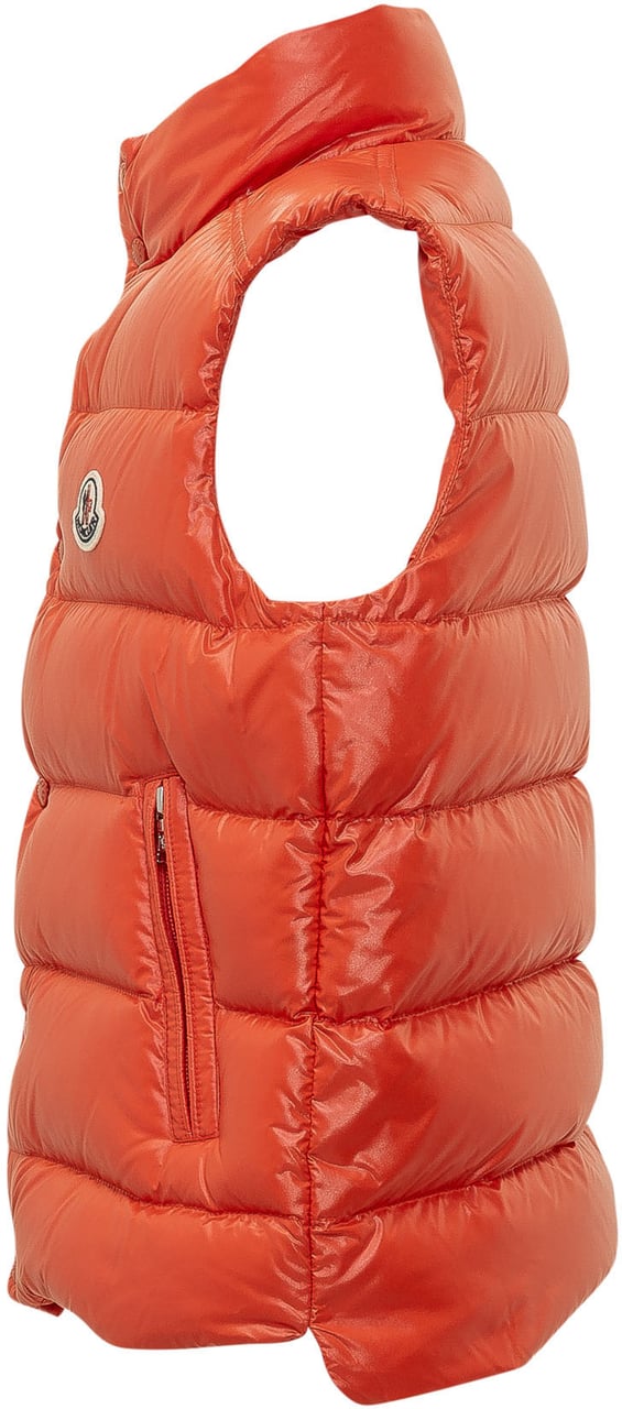 Moncler Tib Gilet Trapuntato con Collo Alto Oranje