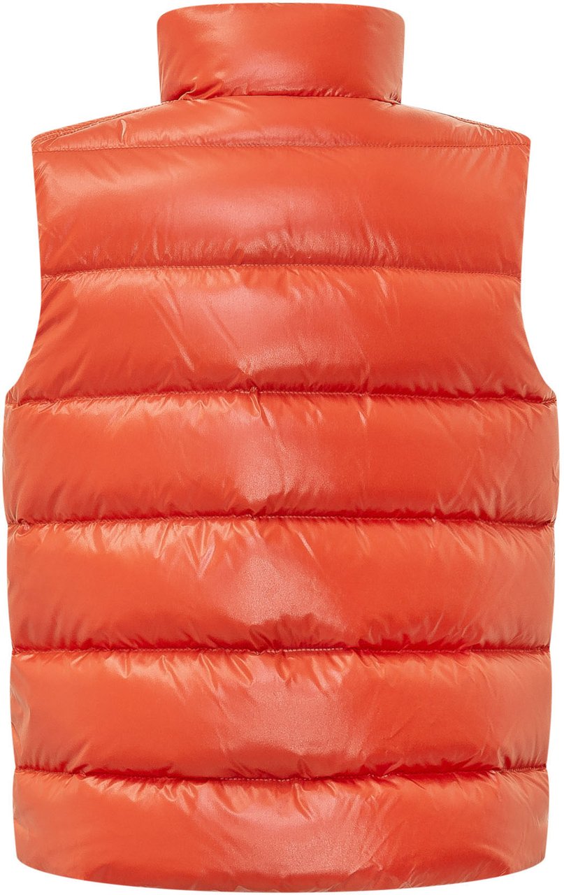 Moncler Tib Gilet Trapuntato con Collo Alto Oranje
