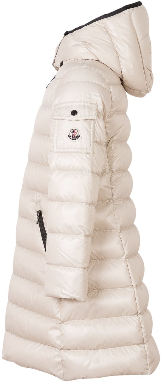 Moncler Piumino Lungo Moka con Cappuccio Wit