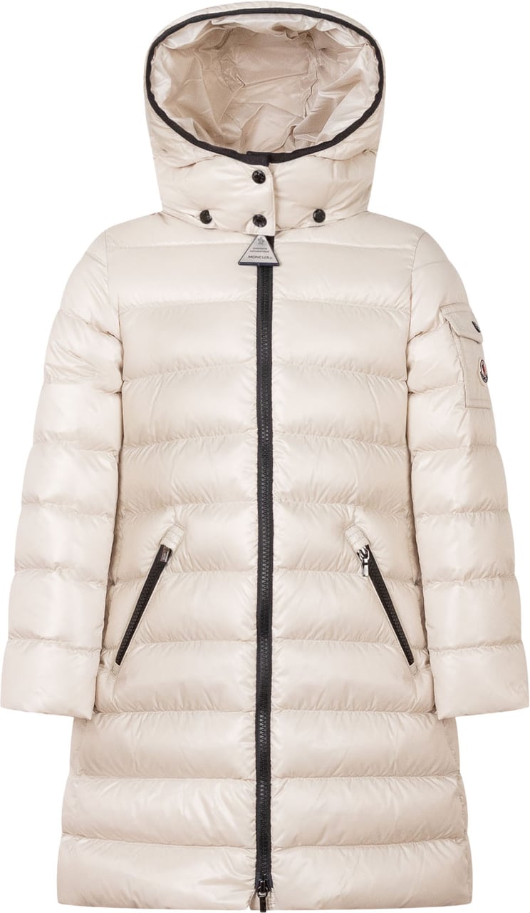 Moncler Piumino Lungo Moka con Cappuccio Wit