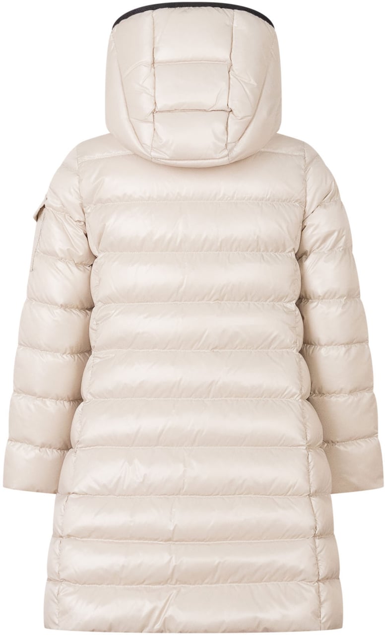 Moncler Piumino Lungo Moka con Cappuccio Wit