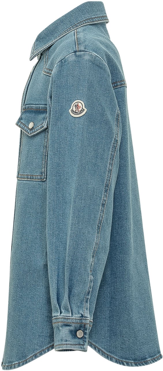 Moncler Camicia con Tasche a Patta Blauw