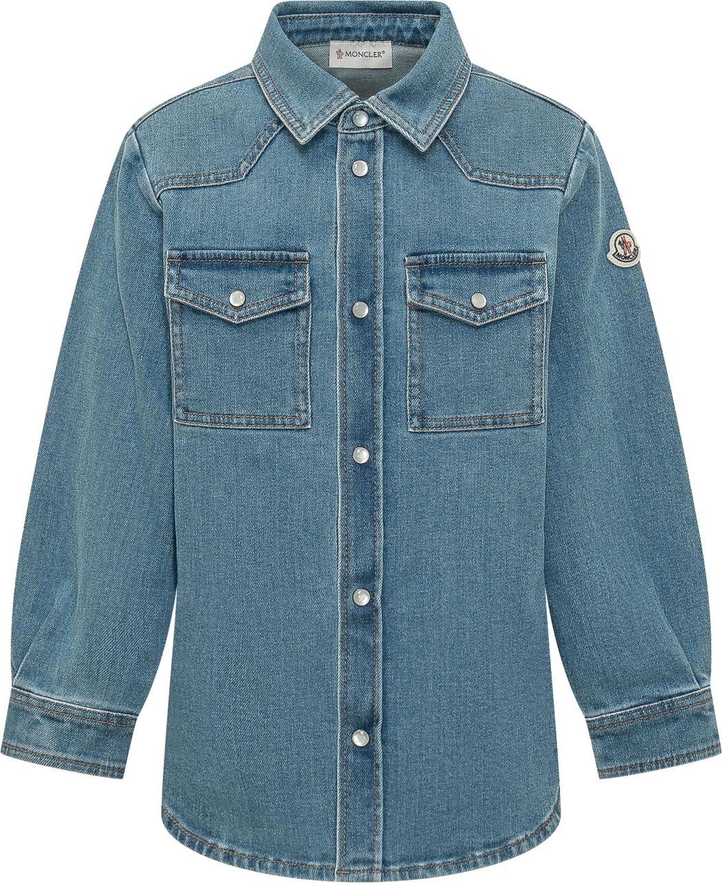 Moncler Camicia con Tasche a Patta Blauw