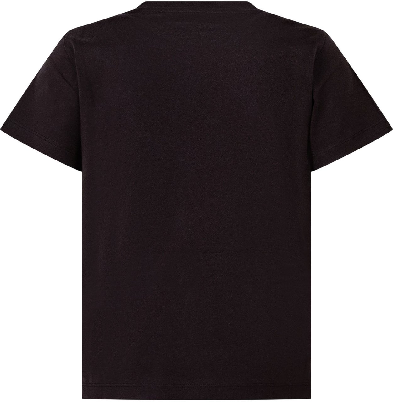 Moncler T-shirt con Maxi Scritta Frontale Zwart