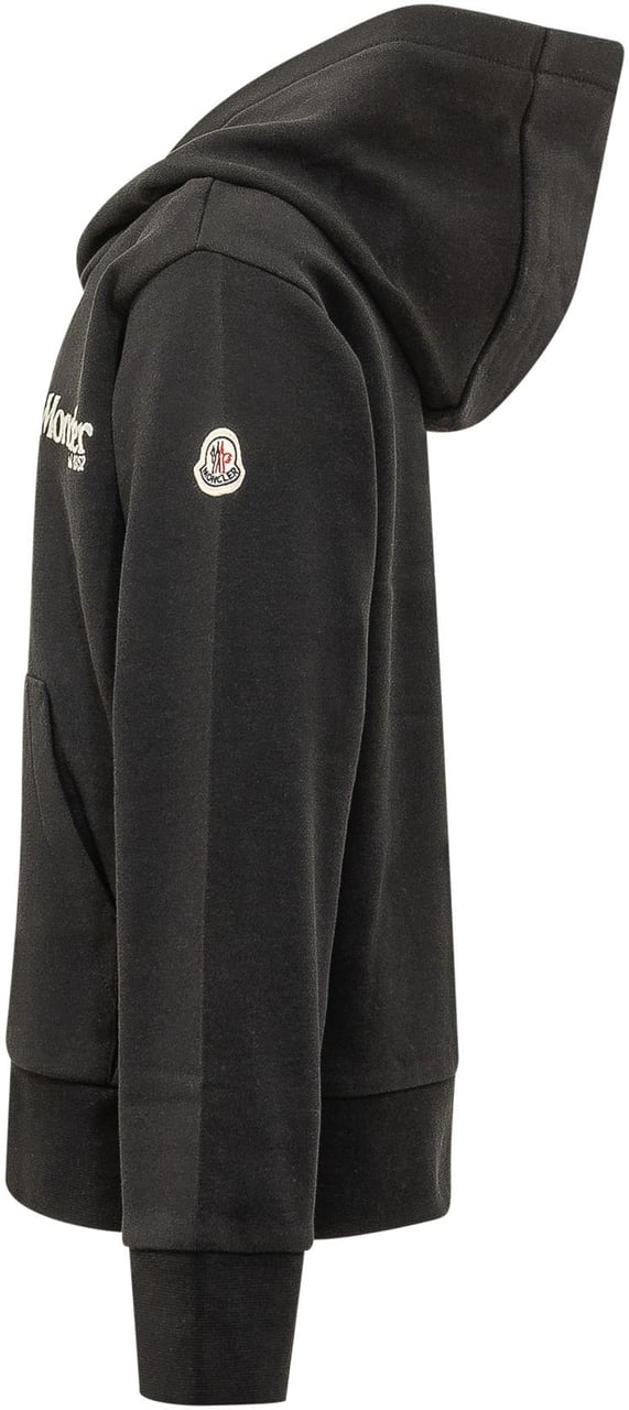 Moncler Felpa con Cappuccio e Logo Zwart