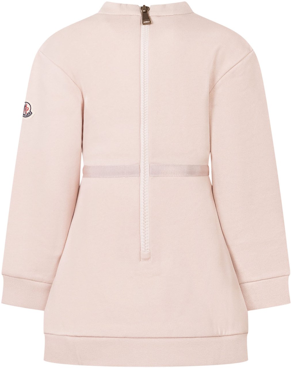 Moncler Abito con Pieghe e Vita Segnata Roze