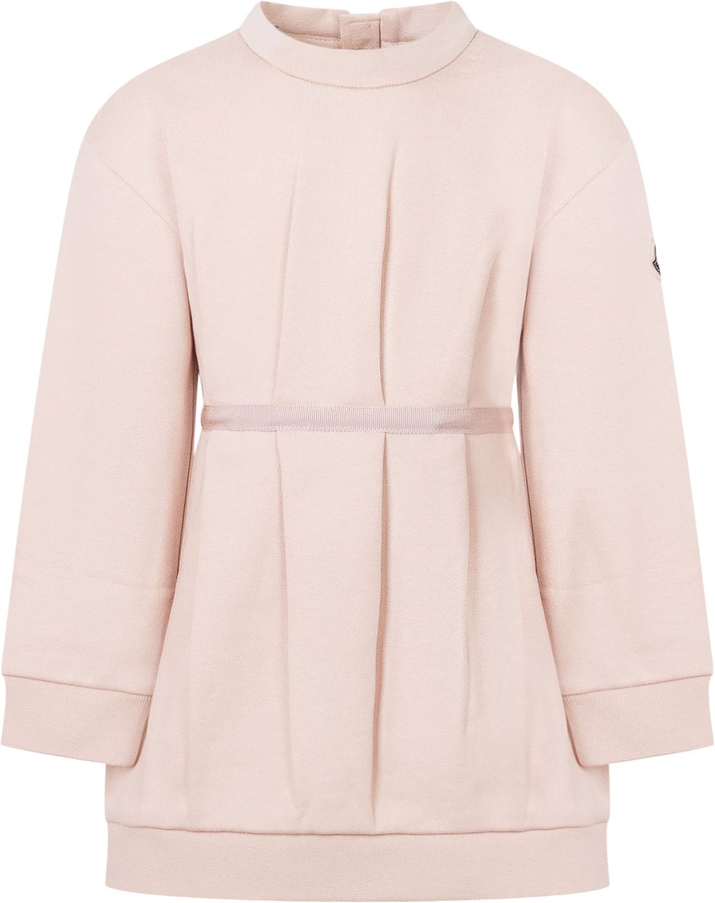 Moncler Abito con Pieghe e Vita Segnata Roze