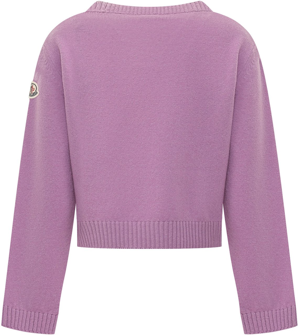 Moncler Maglia Corta con Ricamo Paars
