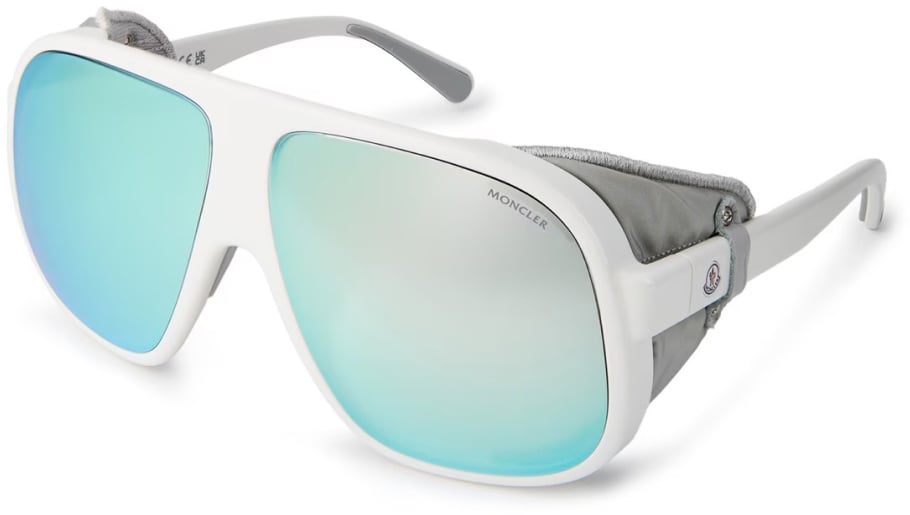 Moncler Ml0206 Diffractor Logo Sunglasses Wit