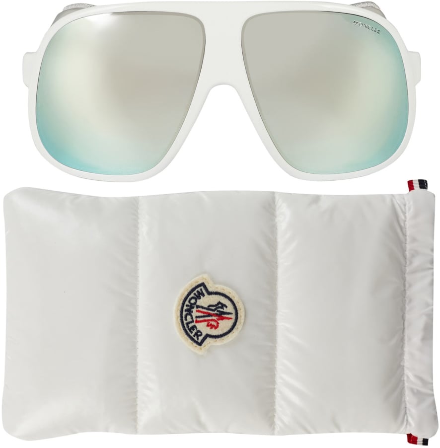 Moncler Ml0206 Diffractor Logo Sunglasses Wit