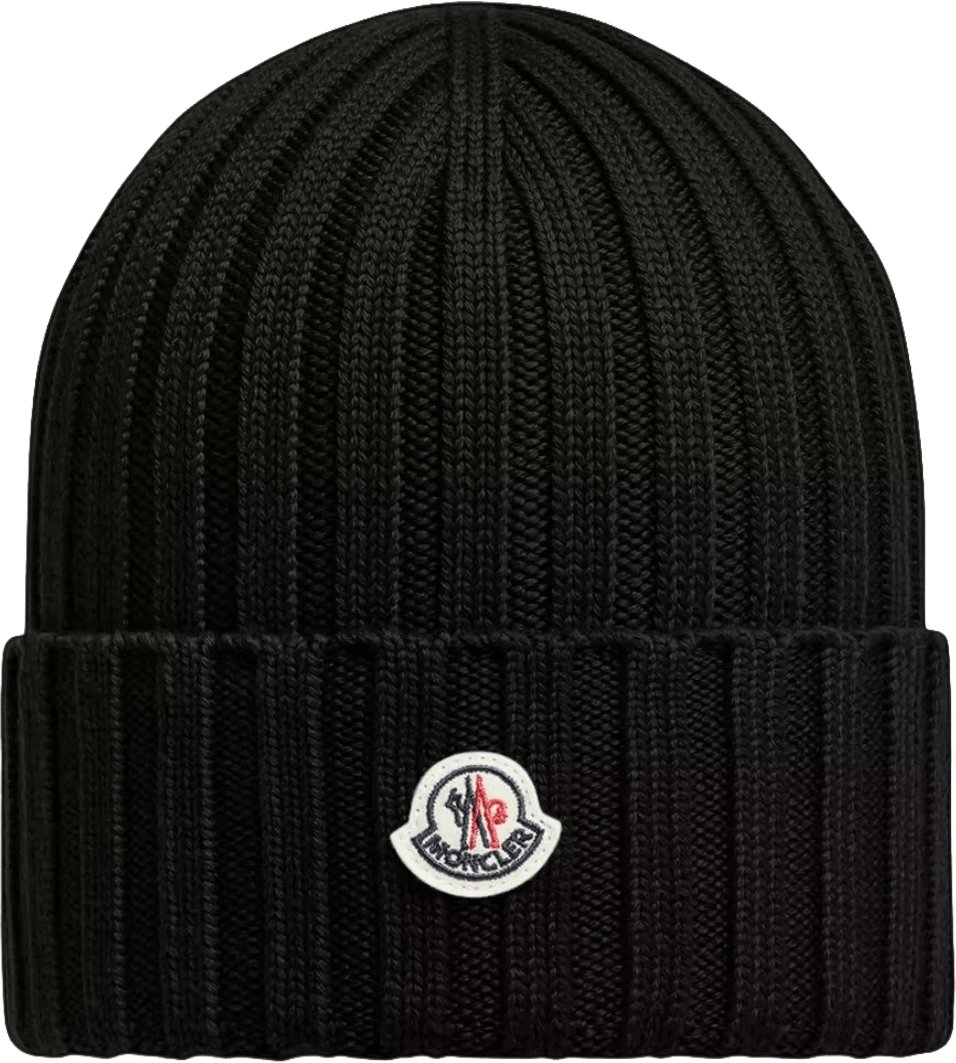 Moncler LOGO BEANIE Zwart