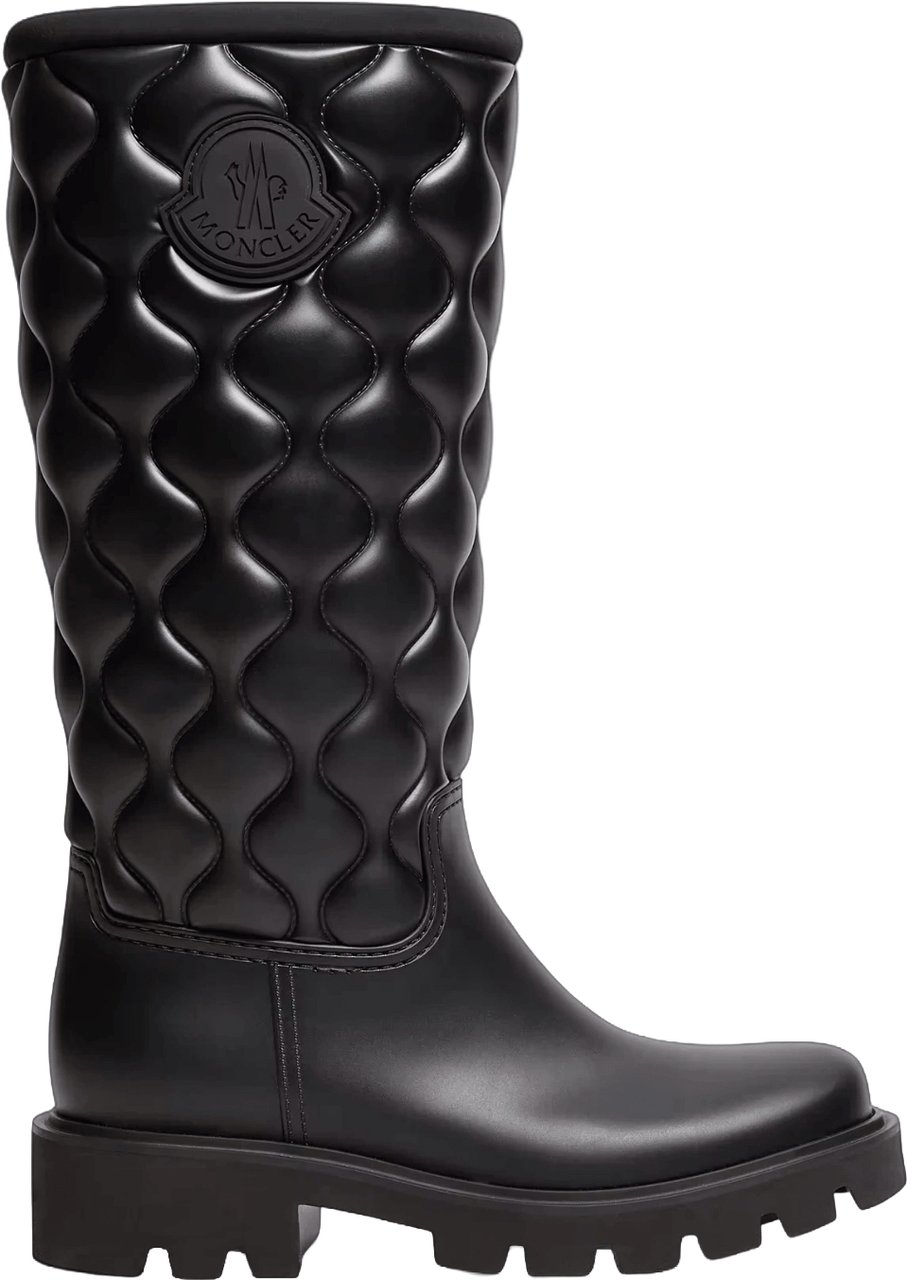 Moncler KICKSTREAM QUILT RAIN BOOTS Zwart
