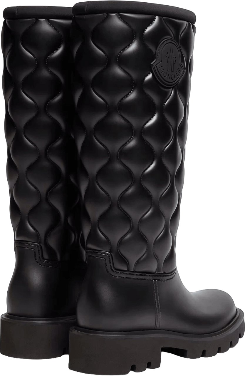Moncler KICKSTREAM QUILT RAIN BOOTS Zwart