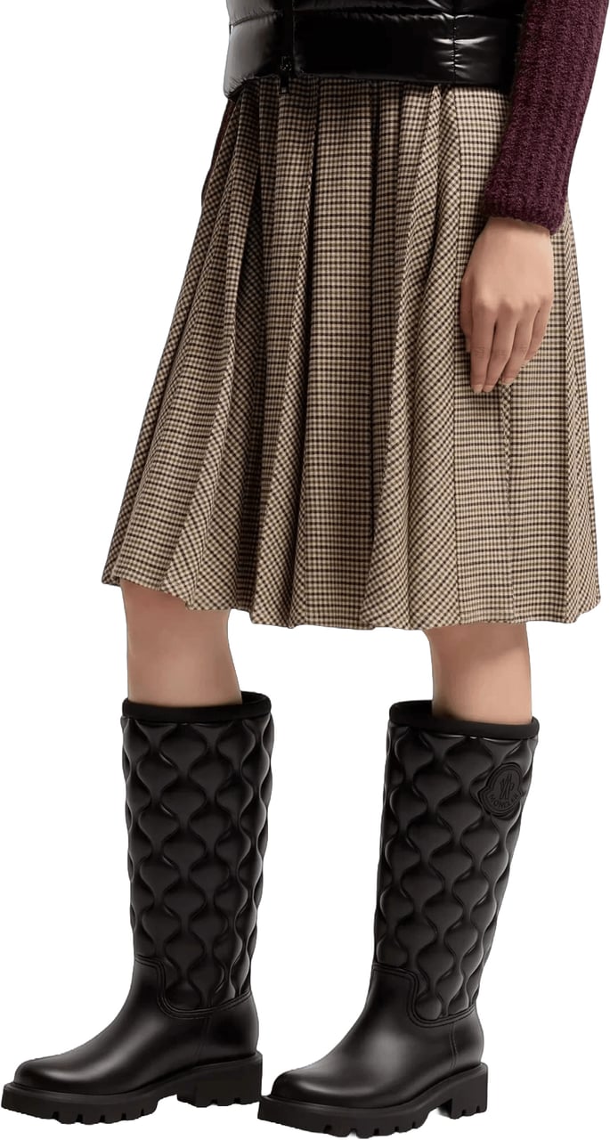 Moncler KICKSTREAM QUILT RAIN BOOTS Zwart