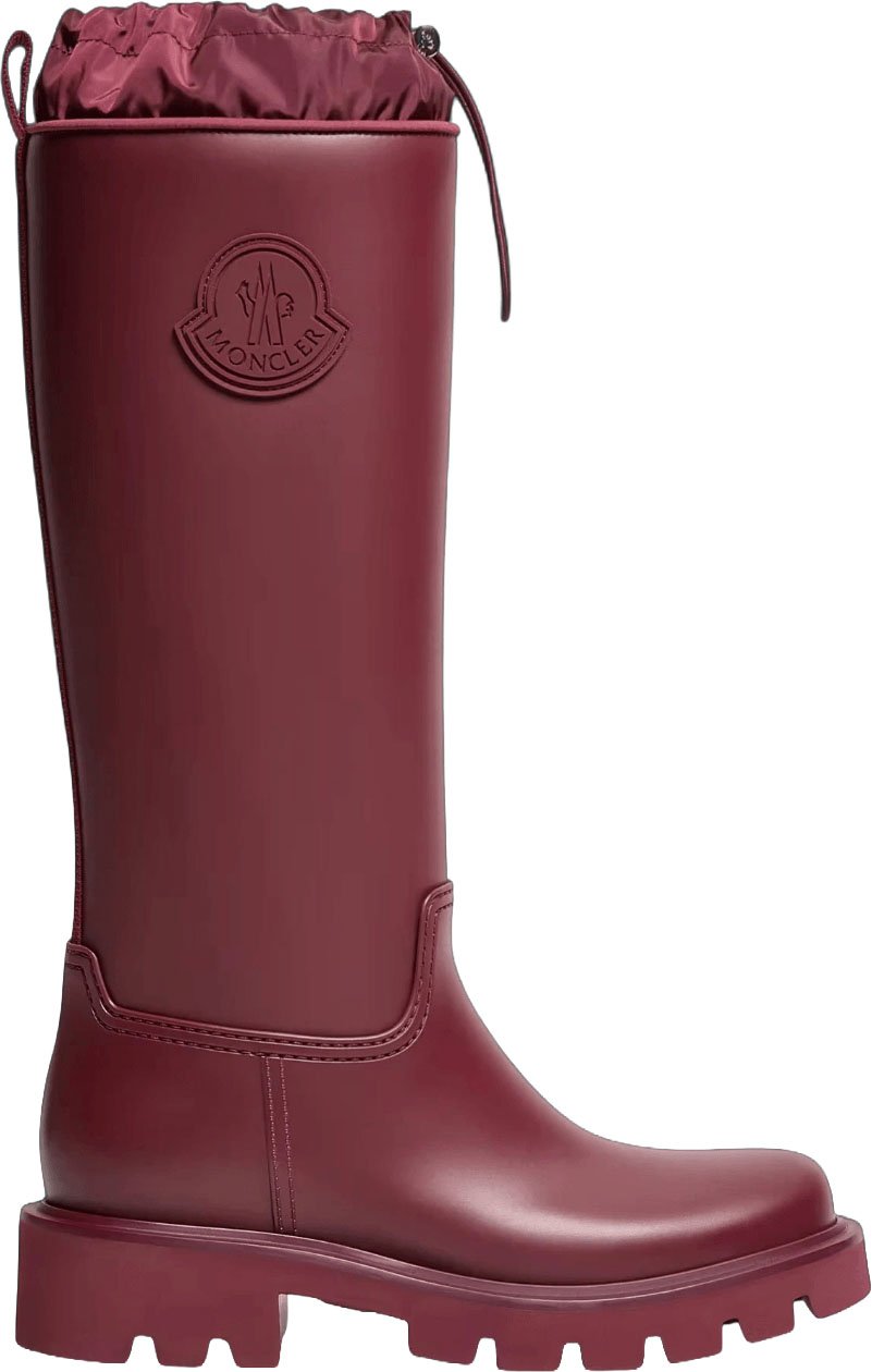 Moncler KICKSTREAM HIGH RAIN BOOTS Maroon