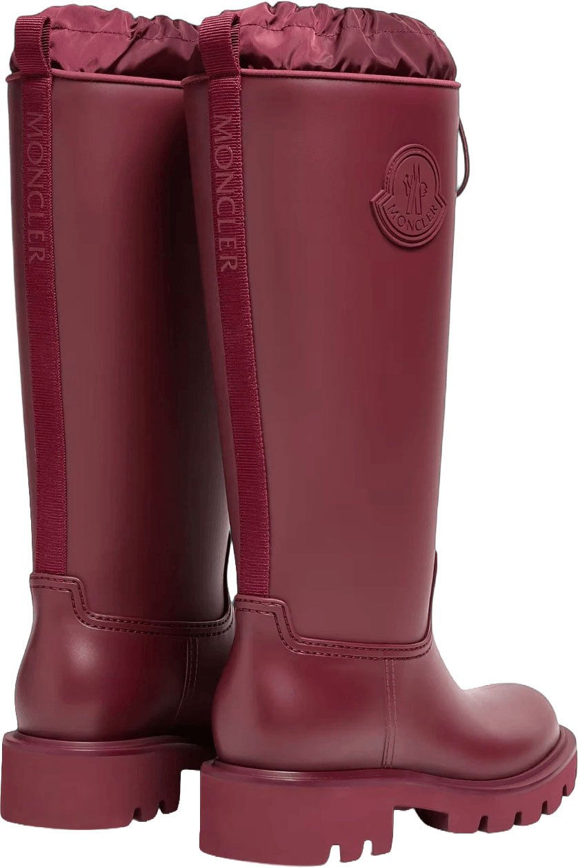 Moncler KICKSTREAM HIGH RAIN BOOTS Maroon