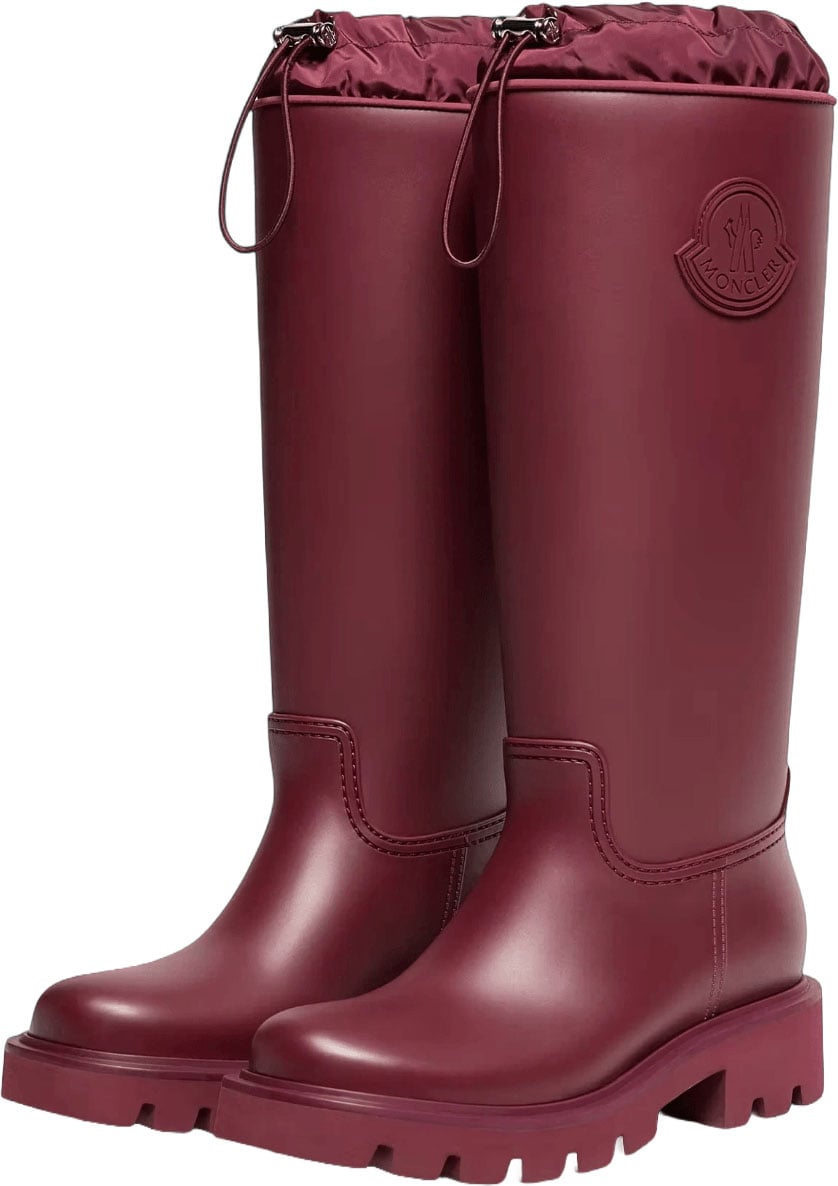 Moncler KICKSTREAM HIGH RAIN BOOTS Maroon