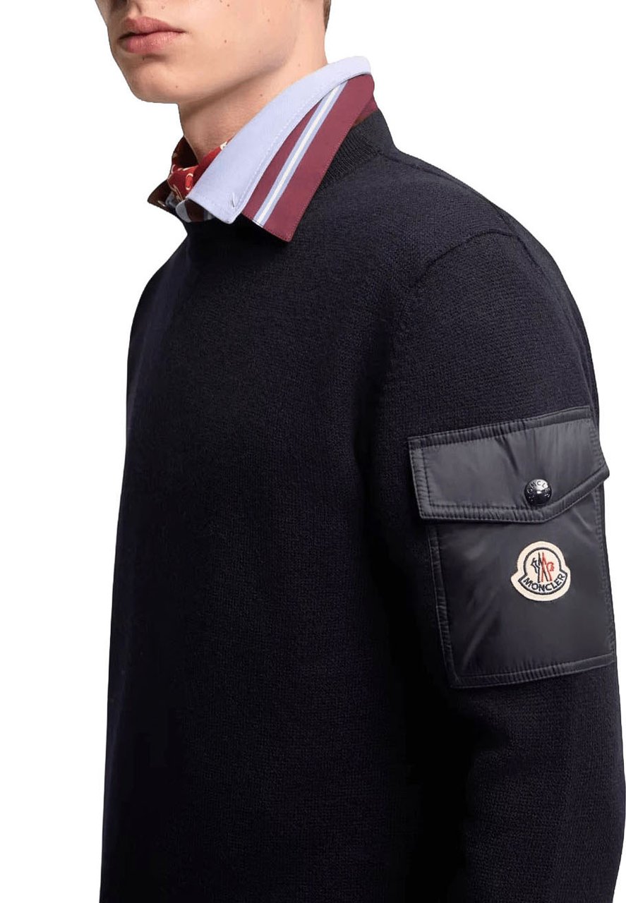 Moncler LOGO CREWNECK Zwart
