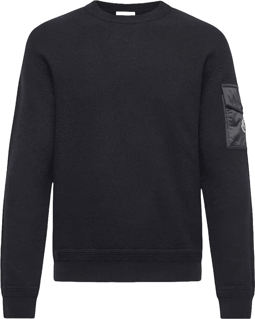 Moncler LOGO CREWNECK Zwart
