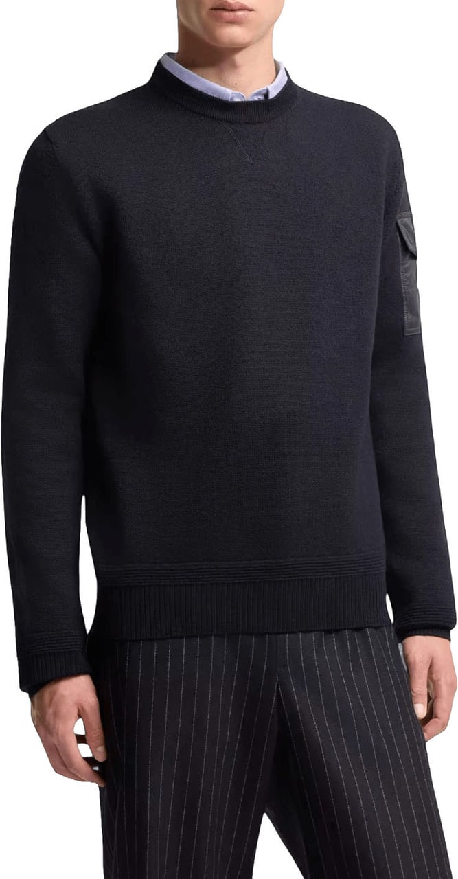Moncler LOGO CREWNECK Zwart