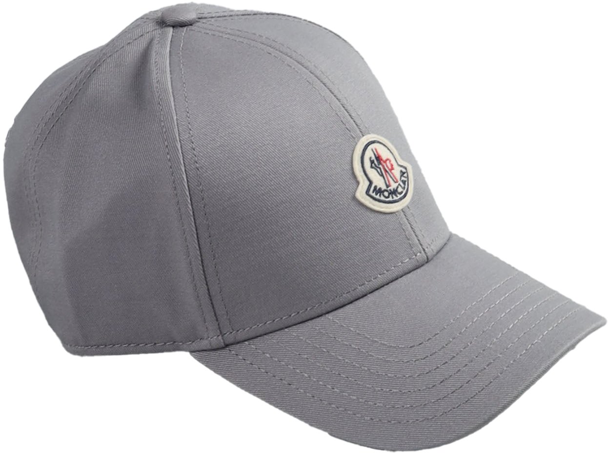Moncler MONCLER ARCHIVIO LOGO CAP Grey MEN Grijs