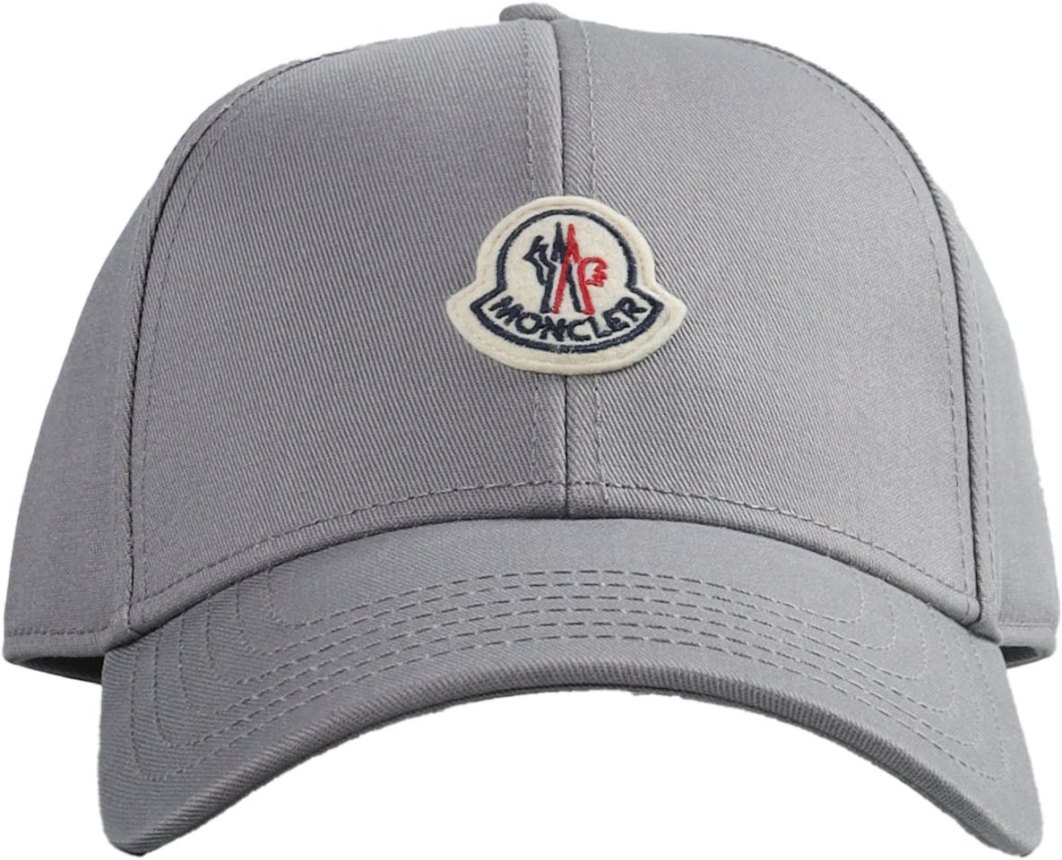 Moncler MONCLER ARCHIVIO LOGO CAP Grey MEN Grijs