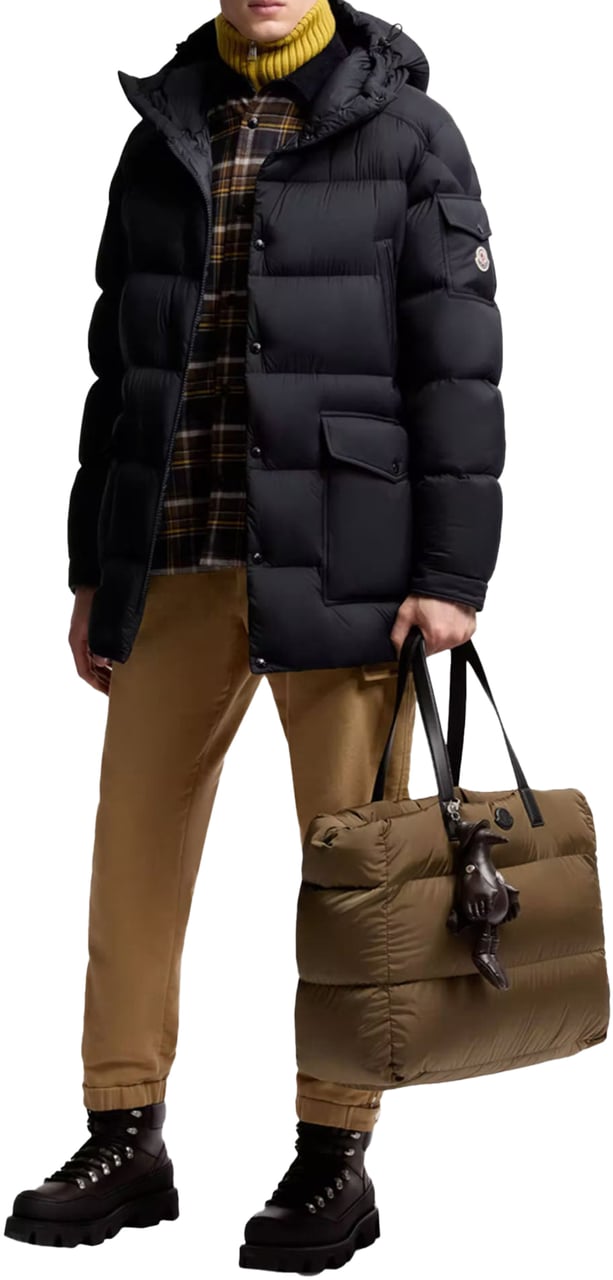 Moncler MONCLER BRETAGNE DOWN FILLED SHORT PARKA Navy MEN Blauw