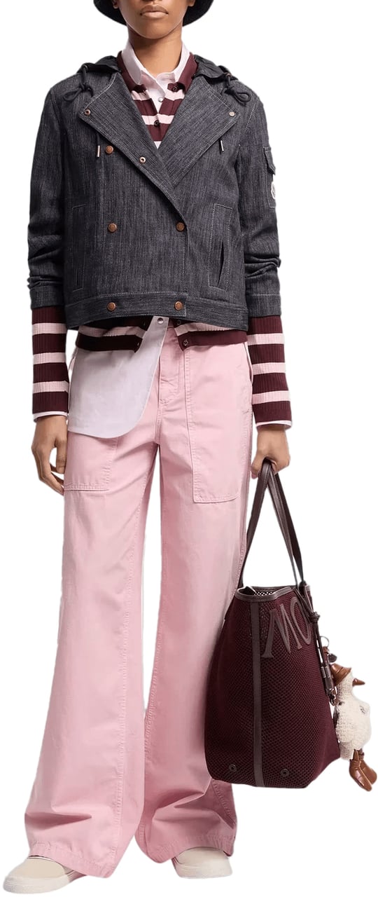 Moncler DIERVILLA DENIM JAS Donkergrijs