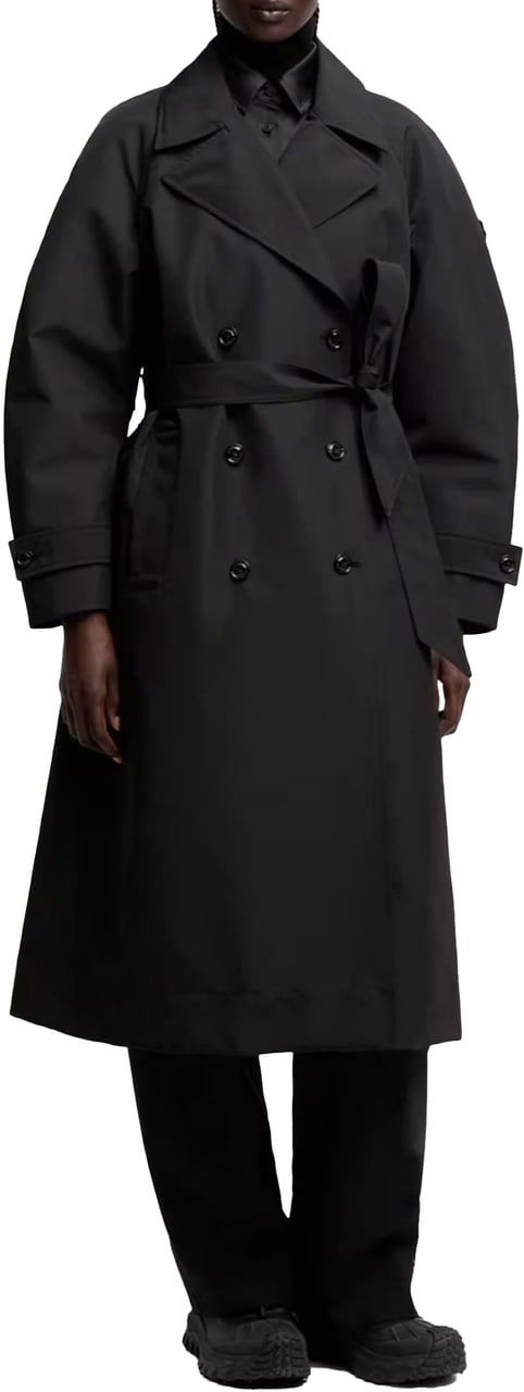 Moncler Moncler Edward Enninful Zake trenchcoat Zwart
