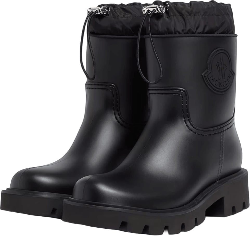 MONCLER KICKSTREAM HOGE REGENLAARZEN Zwart DAMESSCHOENEN Zwart