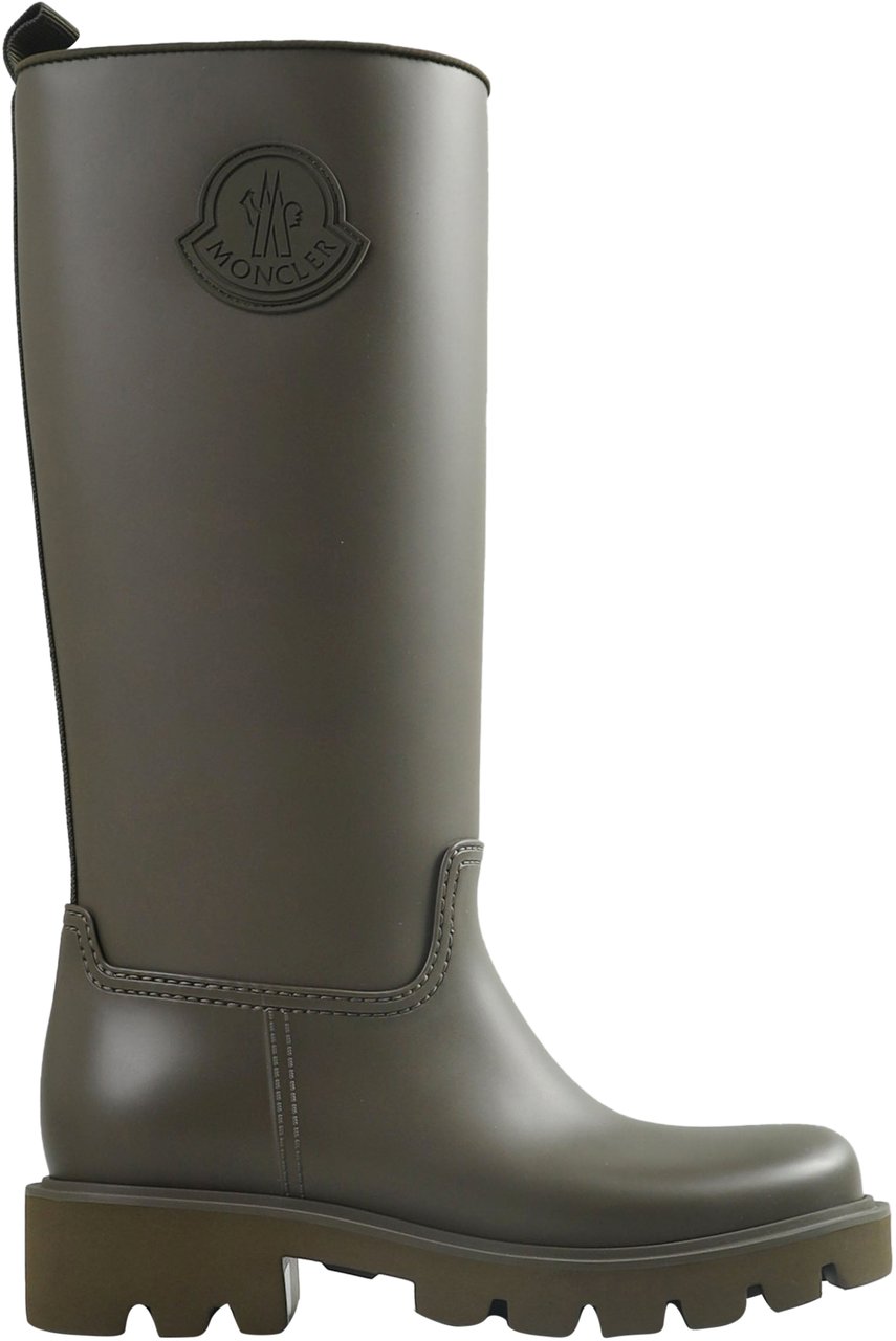 Moncler MONCLER KICKSTREAM HIGH RAIN BOOTS Army Green WOMEN SHOES Groen