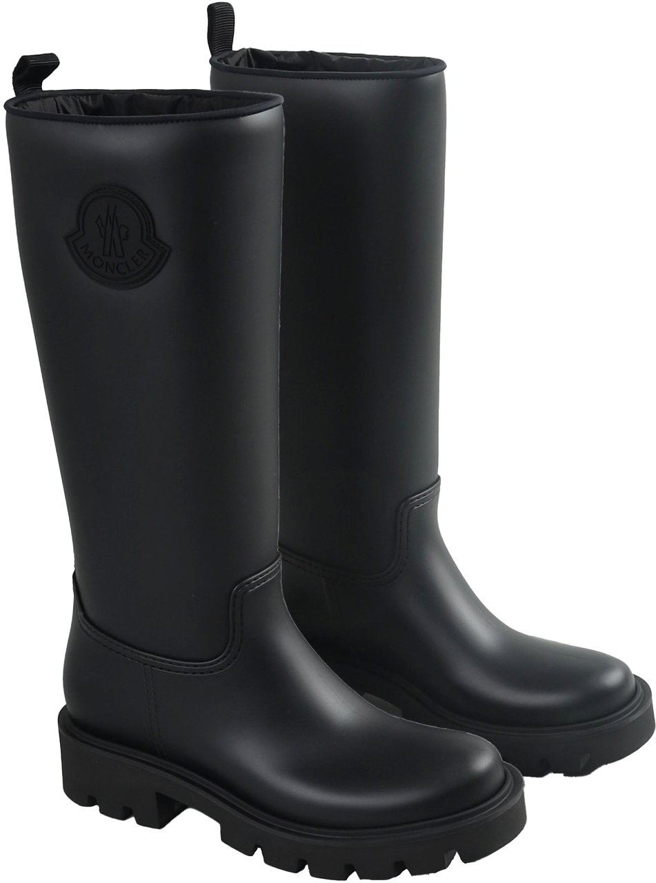 Moncler MONCLER KICKSTREAM HIGH RAIN BOOTS Black WOMEN SHOES Zwart