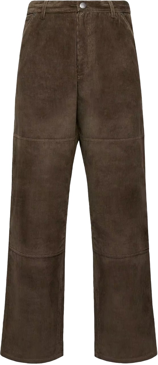 Moncler MONCLER LOGO CORDUROY PANTS Army Green MEN Groen