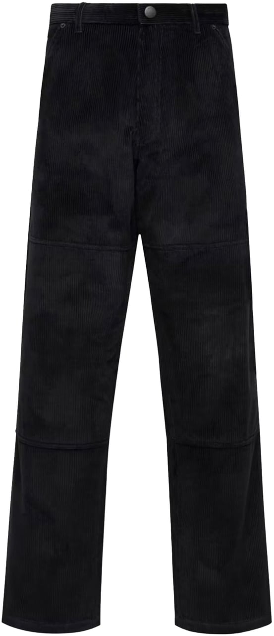 Moncler MONCLER LOGO CORDUROY PANTS Black MEN Zwart