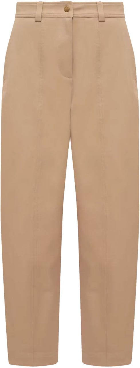 Moncler MONCLER LOGO PANTS BEIGE Beige