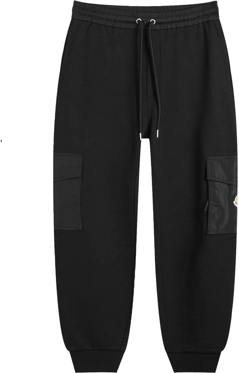 Moncler MONCLER LOGO SWEATPANTS Black MEN Zwart