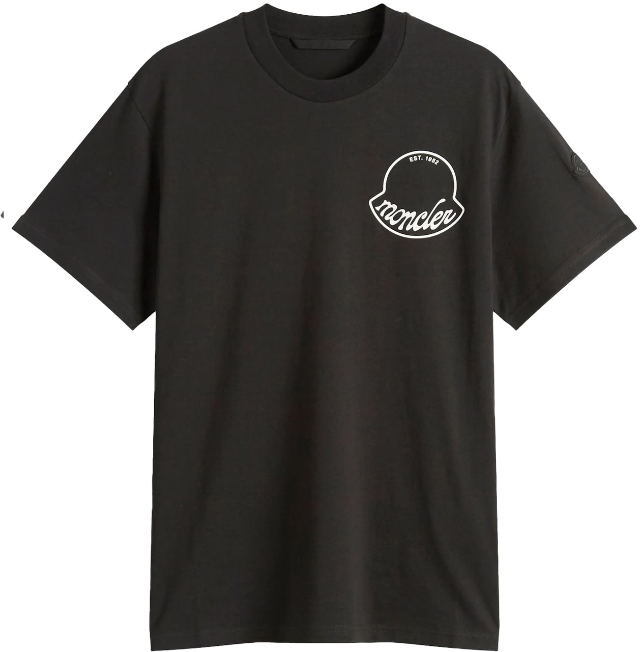 Moncler MONCLER LOGO T-SHIRT Black MEN Zwart