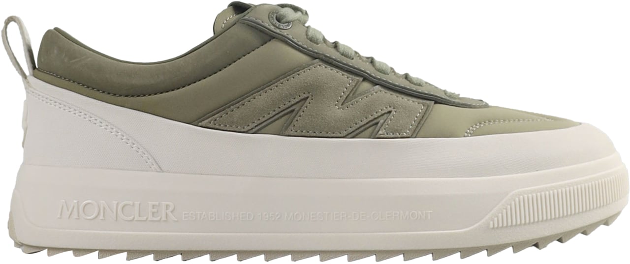 Moncler MONCLER MONPULSE LOW TOP SNEAKERS Olive Green MEN SHOES Groen