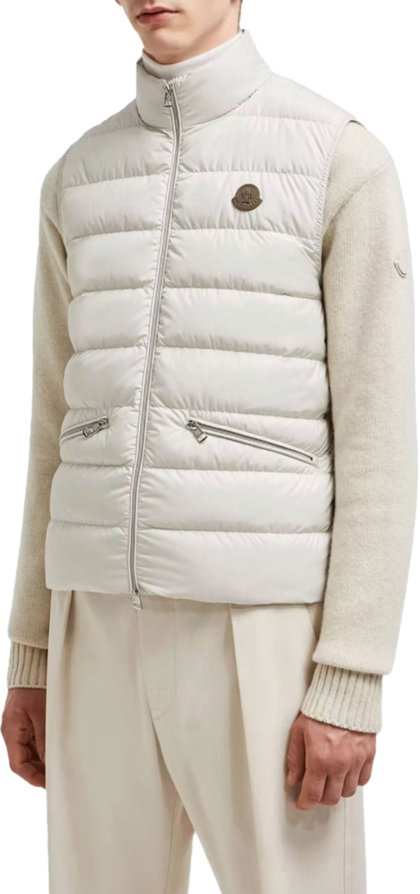 Moncler MONCLER TREOMPAN VEST Off White MEN Wit