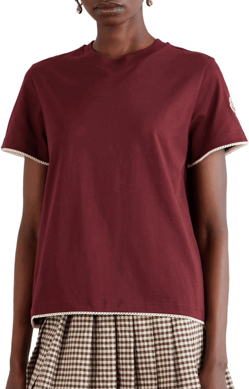Moncler T-SHIRT Maroon