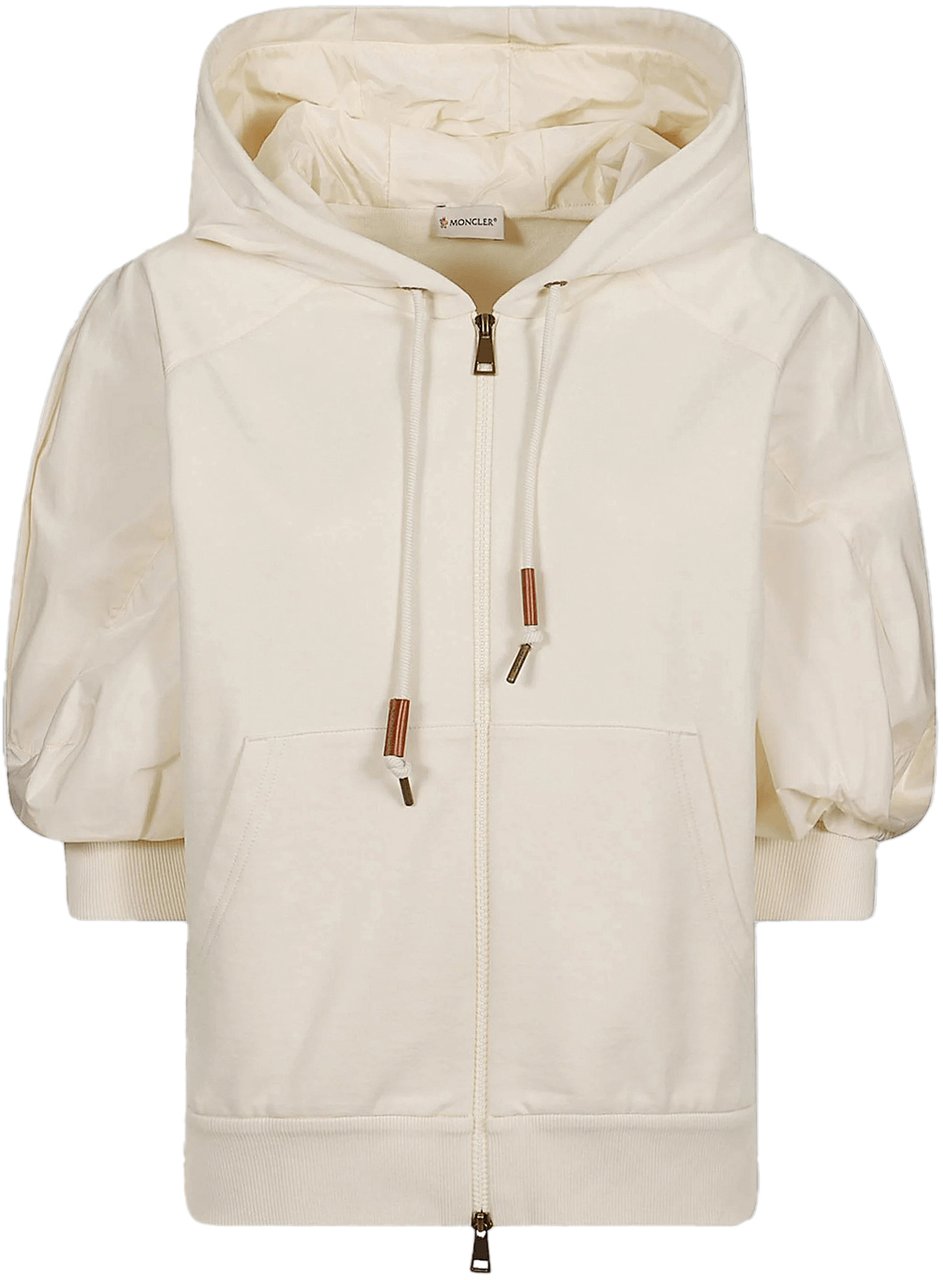 Moncler HOODIE MET RITS Wit